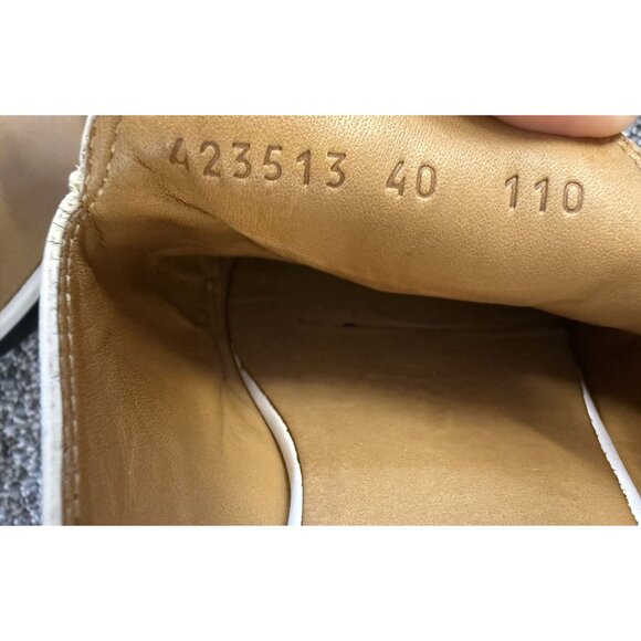 Gucci Womens White Leather Horsebit Mule Slides Size 40 EU - Picture 4 of 8